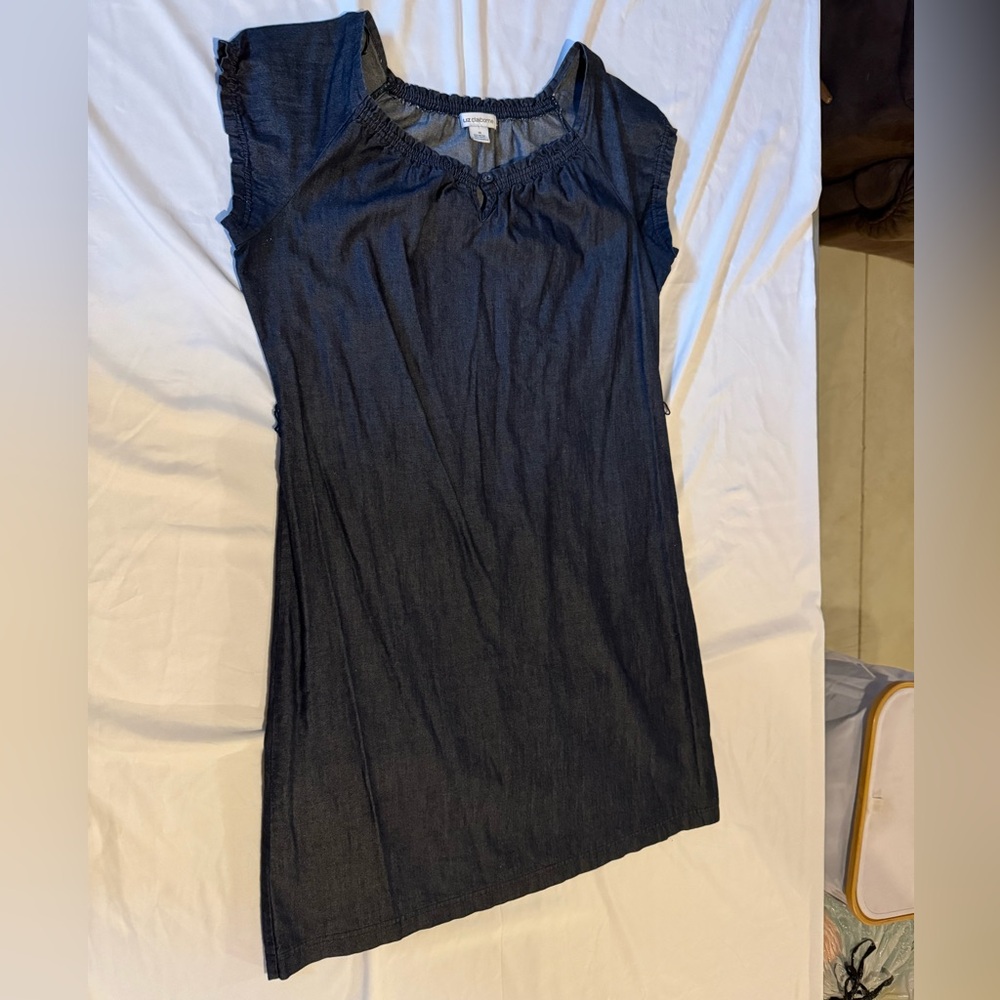 Liz Claiborne Women’s Denim Dress Size 14 - Picture 2 of 13